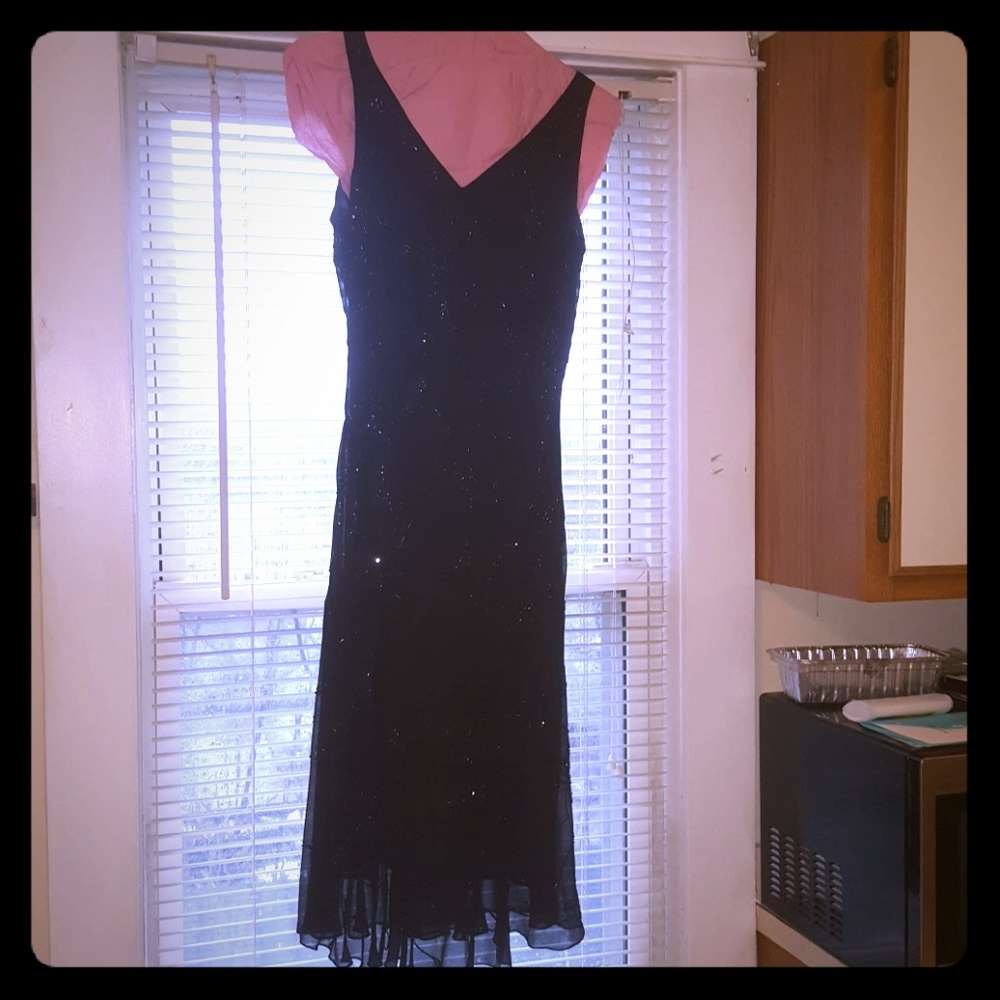Black dress.